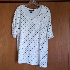 Karen Scott 2x lady bug top